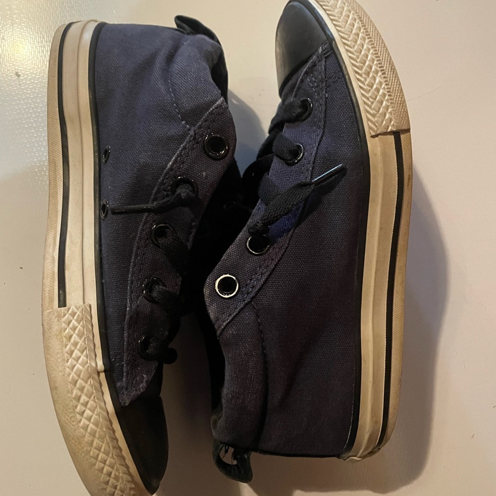 Kids Blue Converse High-Top Sneakers